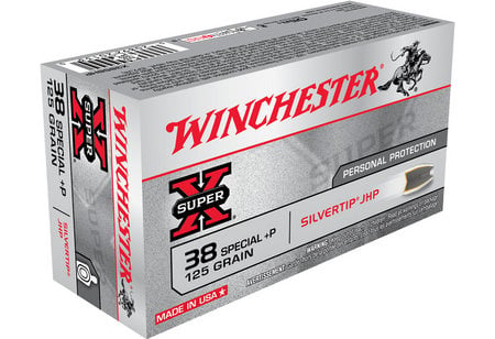 WINCHESTER AMMO 38 Special +P 125 gr Silvertip JHP Super-X 50/Box