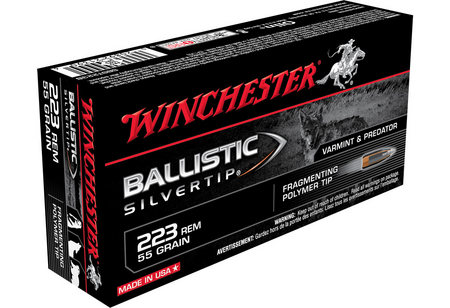 WINCHESTER AMMO 223 Rem 55 gr Ballistic Silvertip 20/Box