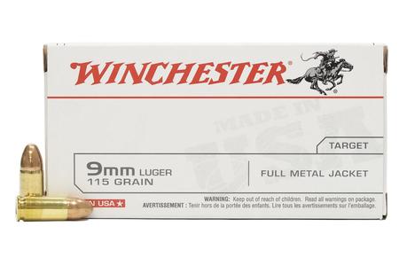 Winchester 9mm Luger 115 gr FMJ 50/Box