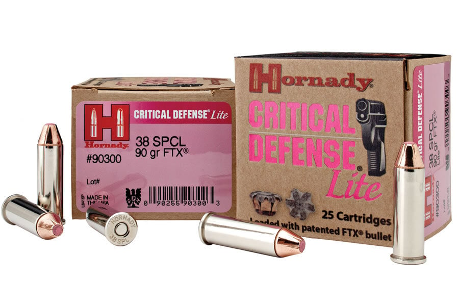 HORNADY 38 SPL 90 GR FTX LITE CRITICAL DEFENSE