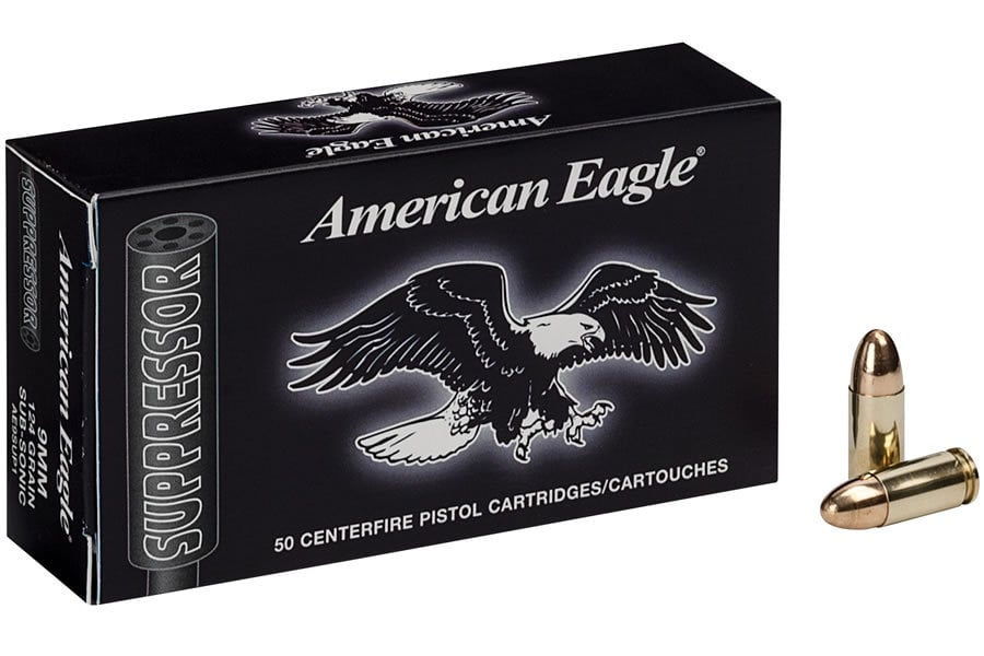 Federal 9mm 124 gr FMJ Suppressor 50/Box