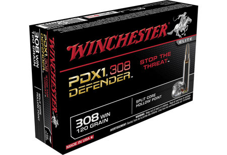 WINCHESTER AMMO 308 Win 120 gr PDX1 Defender HP 20/Box