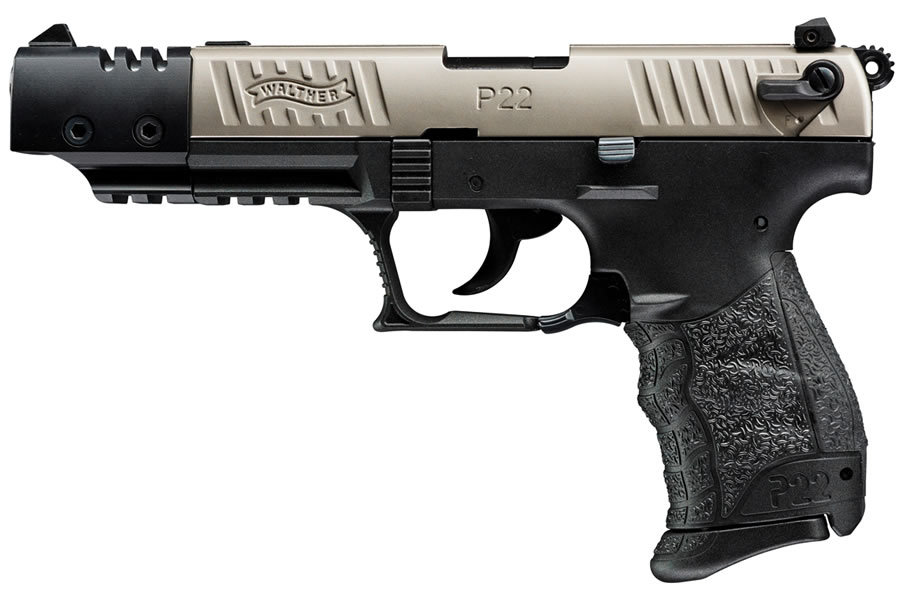 Walther P22 Target Nickel 22lr With Threaded Barrel Sportsmans