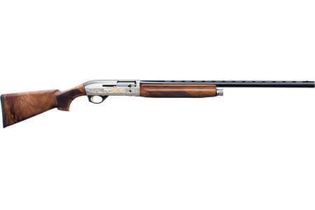 BENELLI Montefeltro Silver 20 Gauge Semi-Auto Shotgun with AA-Grade Satin Walnut Stock