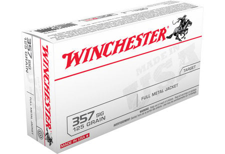 WINCHESTER AMMO 357 Sig 125 gr FMJ 50/Box