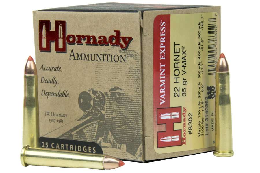 HORNADY 22 HORNET 35 GR V-MAX VARMINT EXPRESS