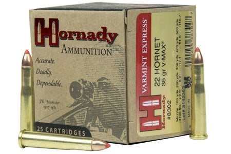 HORNADY 22 Hornet 35 gr V-Max 25/Box