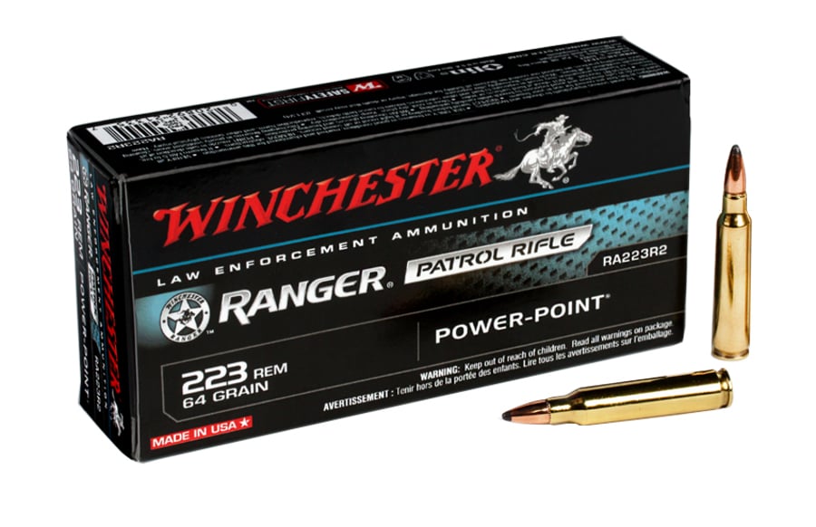 WINCHESTER AMMO 223 REM 64 GR RANGER POWER-POINT