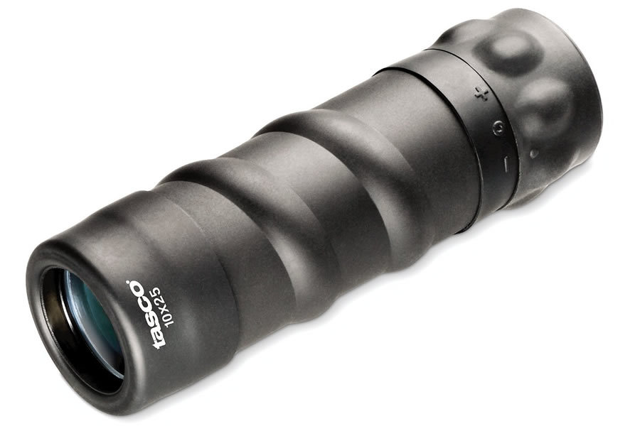 TASCO 10X25MM BLACK ROOF PRISM MONOCULAR