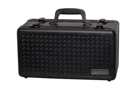 ALUMALOCK BLACK DOUBLE SIDED PISTOL CASE