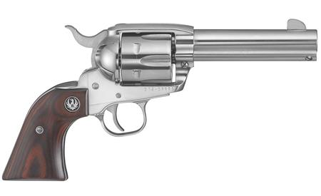 RUGER Vaquero Stainless 357 Magnum Revolver with Hardwood Grips