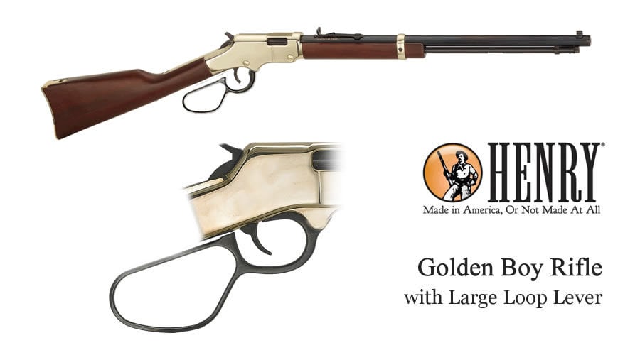 HENRY REPEATING ARMS GOLDEN BOY 17HMR WITH LARGE LOOP