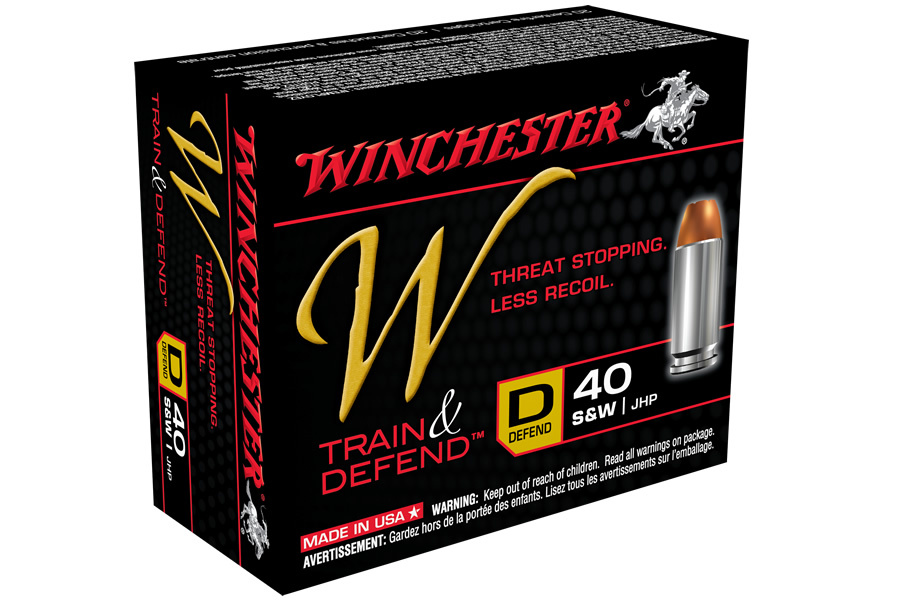 WINCHESTER AMMO 40 SW 180 GR DEFENDER REDUCED RECOIL JHP
