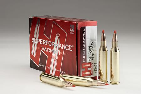 Hornady 243 Winchester 75 gr V-Max Superformance Varmint 20/Box