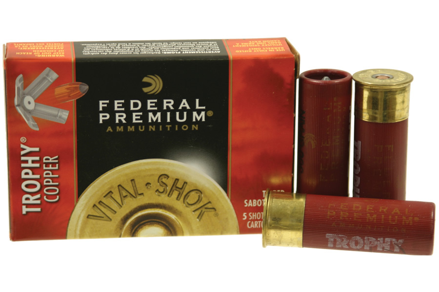 FEDERAL AMMUNITION 20 GA 3 IN 275 GR TROPHY COPPER VITAL-SHOK SABOT SLUG