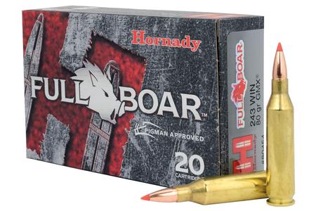 HORNADY 243 Win 80 gr GMX Full Boar 20/Box