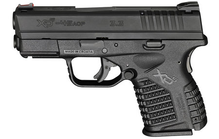 SPRINGFIELD XDS 3.3 45ACP ESSENTIALS PACKAGE BLACK