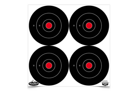 BIRCHWOOD CASEY Dirty Bird Bulls-Eye 6 inch Targets (12 Sheet Pack)