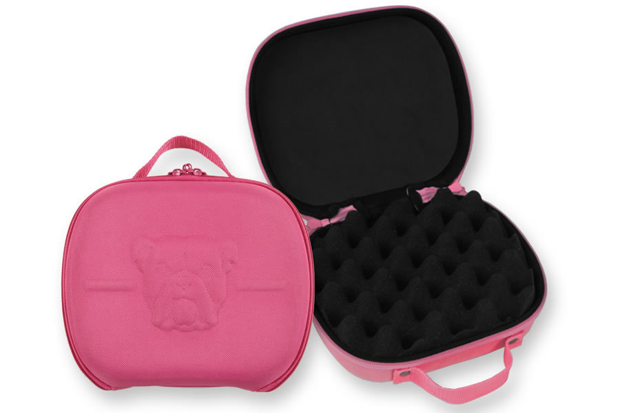 BULLDOG PINK MOLDED PISTOL CASE W/ HANDLES