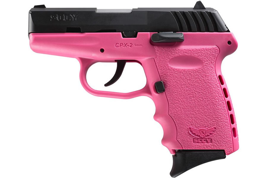 SCCY CPX-2 9MM PINK AND BLACK PISTOL