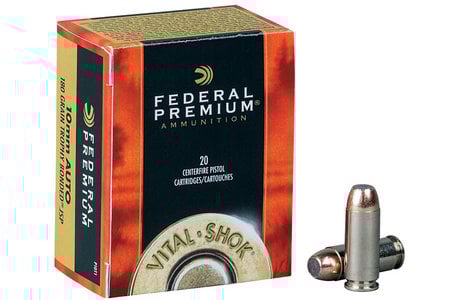 Federal 10mm Auto 180 gr Trophy Bonded JSP Vital-Shok 20/Box