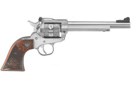 RUGER Single-Six 22 LR/WMR Cowboy Stainless Steel Rimfire Revolver