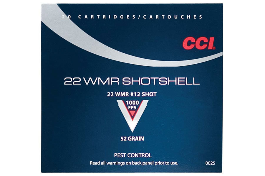 CCI AMMUNITION 22 WMR SHOTSHELL 12 SHOT