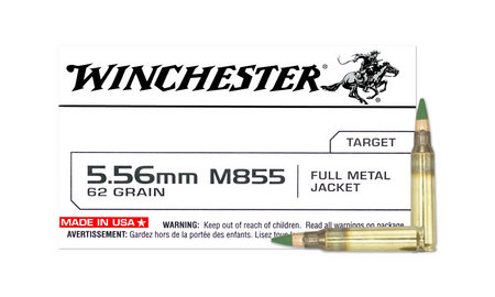 WINCHESTER AMMO 5.56mm 62 gr M855 Penetrator FMJ 20/Box