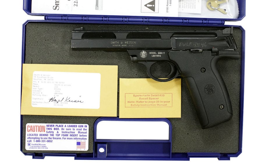 SMITH AND WESSON 22A 22LR POLICE TRADE-IN RIMFIRE PISTOLS