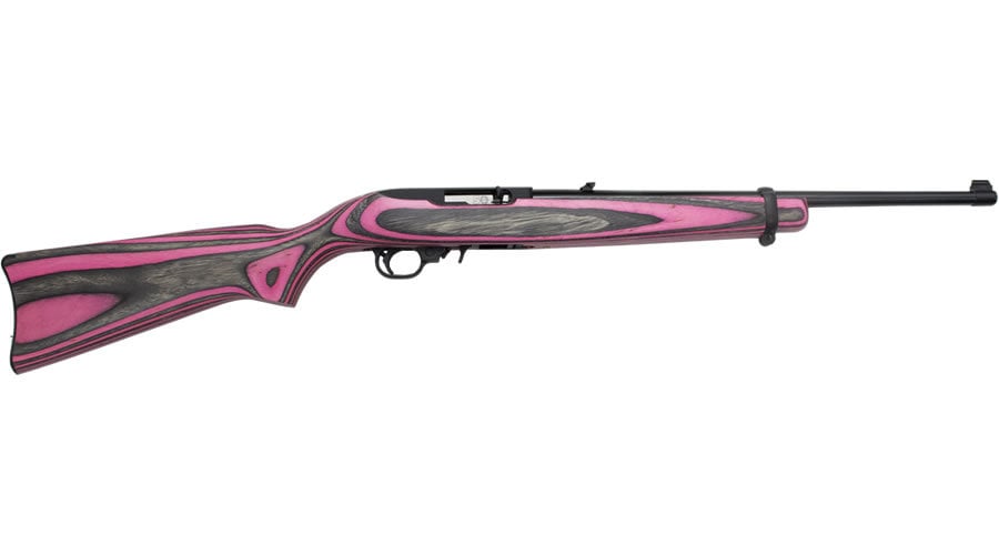 RUGER 10/22 22LR CARBINE PINK AND BLACK STOCK