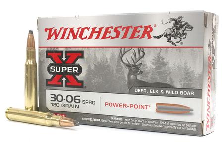 WINCHESTER AMMO 30-06 Springfield 180 gr Power Point Super X 20/Box