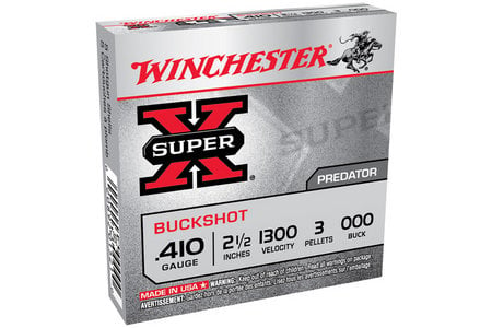 410 BORE 2-1/2 IN 3 PELLET 000 SUPER X 5/BOX