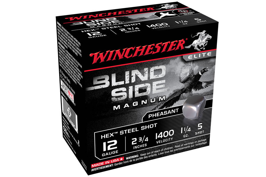 WINCHESTER AMMO 12 GA 2-3/4 IN 1-1/4 OZ HEX SHOT BLIND SIDE