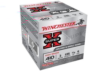 Winchester 410 Gauge 3 in 11/16 oz #6 Show Super X 25/Box