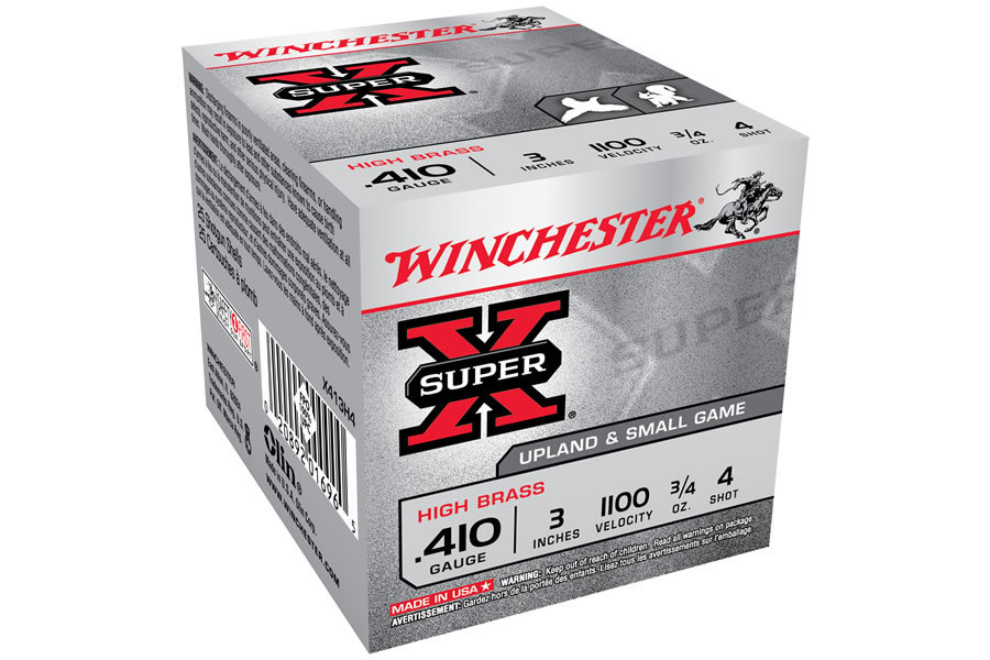 WINCHESTER AMMO 410 GA 3 IN 3/4 OZ HIGH BRASS HEAVY GAME SUPER-X