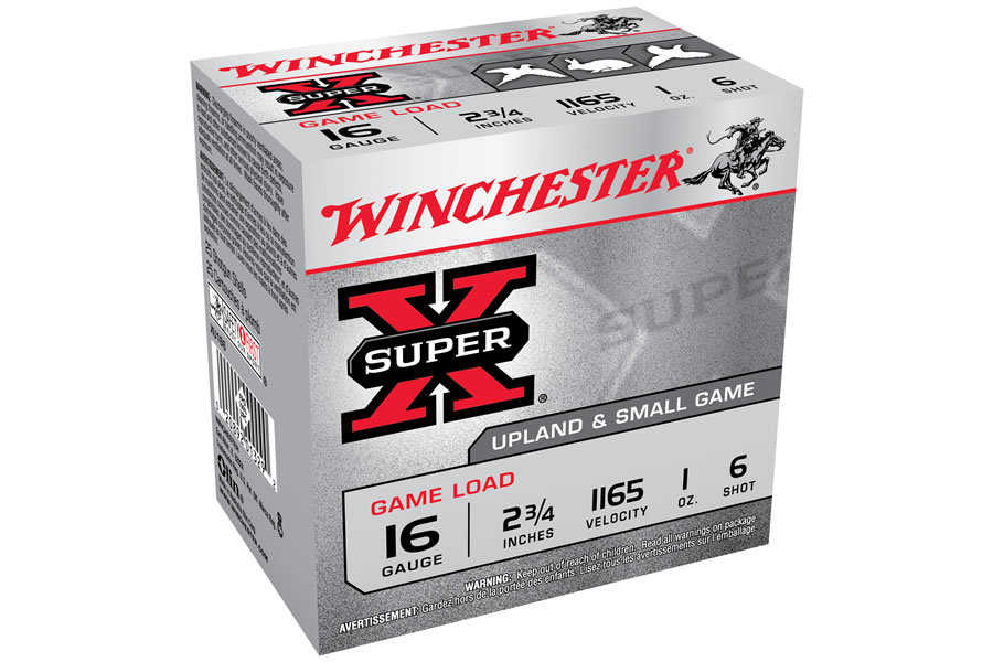 WINCHESTER AMMO 16 GA 2-3/4 IN 1 OZ GAME SUPER-X