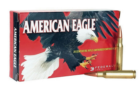 FEDERAL AMMUNITION 22-250 Remington 50 gr JHP American Eagle 20/Box