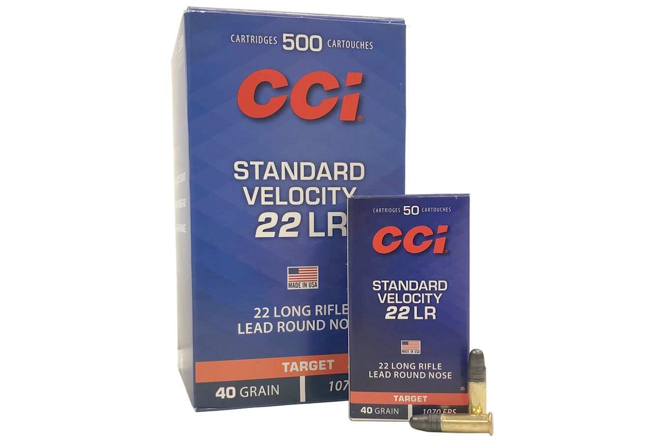 CCI AMMUNITION 22 LR STANDARD VELOCITY 40 GR LRN