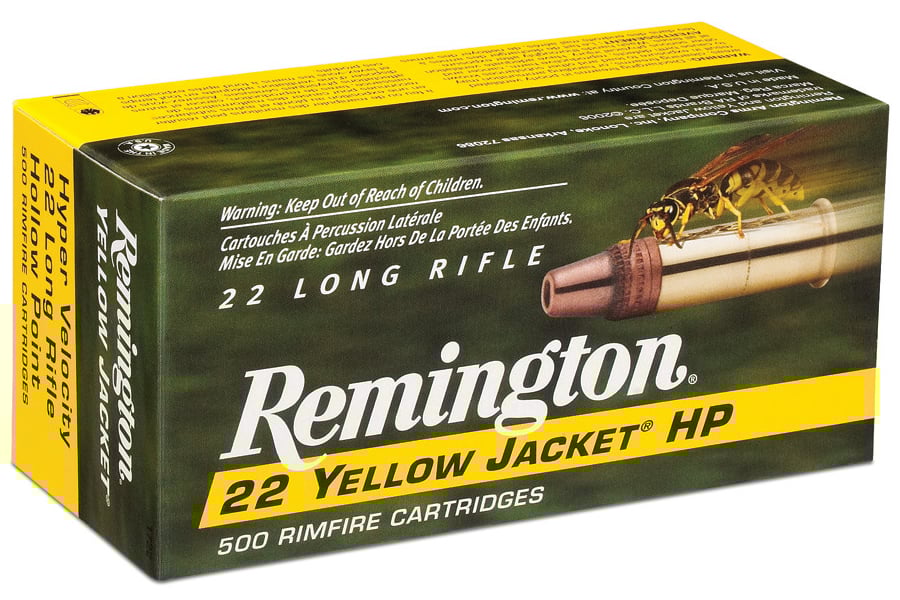 Remington 22LR 33 gr HP Yellow Jacket 500 Round Brick