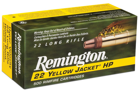 REMINGTON 22LR 33 gr HP Yellow Jacket 500 Round Brick