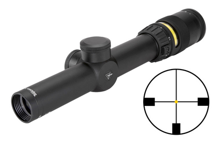TRIJICON AccuPoint 1-4x24mm Riflescope with German #4 Crosshair (Amber)