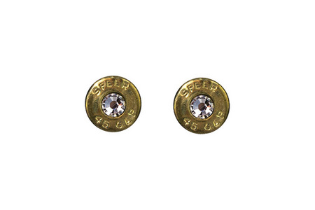 45 POST W CLEAR CRYSTAL EARRING