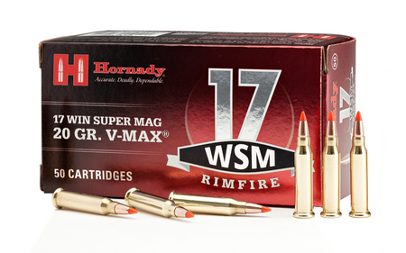 HORNADY 17 WSM 20 gr V-Max Rimfire Ammo 50/Box