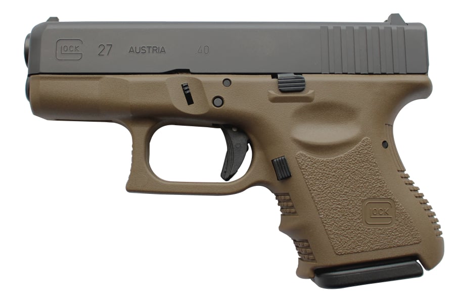 GLOCK 27 40SW FDE CENTERFIRE PISTOL (GEN 3)