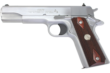 COLT Government Model 45ACP Hard Chrome 1911 Pistol