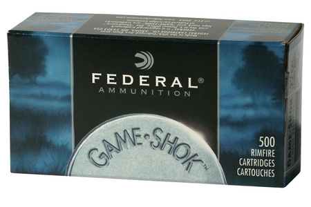 FEDERAL AMMUNITION 22LR 38 gr Copper Plated HP Game-Shok 500 Round Brick