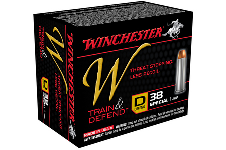 WINCHESTER AMMO 38 Special 130 gr JHP Train and Defend 20/Box