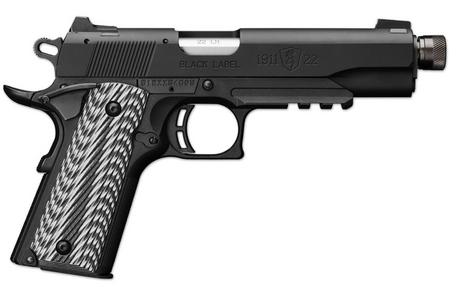 BROWNING FIREARMS 1911-22 Black Label 22LR Rimfire Pistol with Threaded Barrel