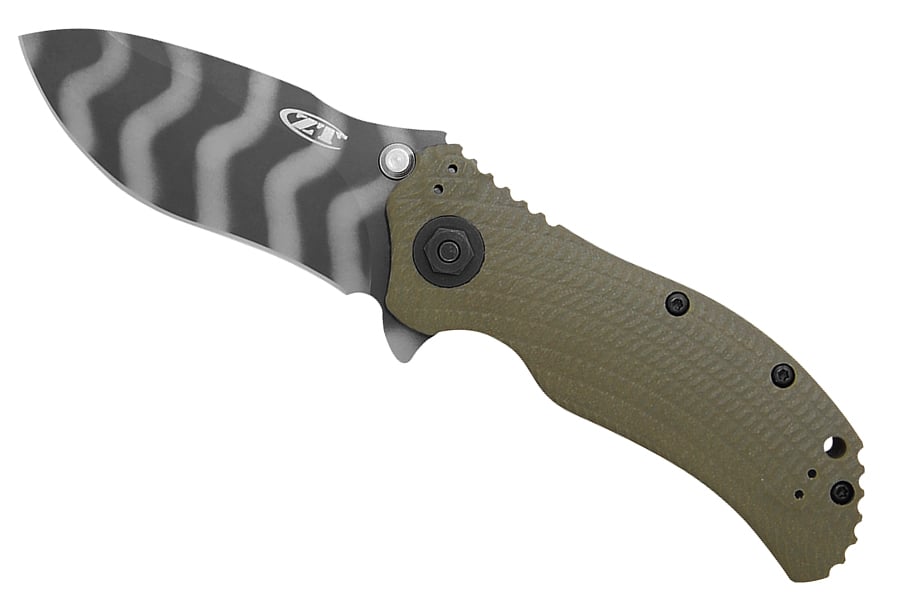 ZERO TOLERANCE TIGER STRIPE FOLDING KNIFE