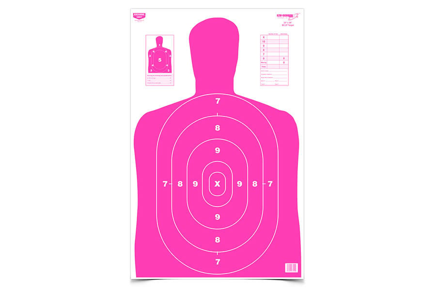 Birchwood Casey Eze-Scorer BC-27 Pink Silhouette Target